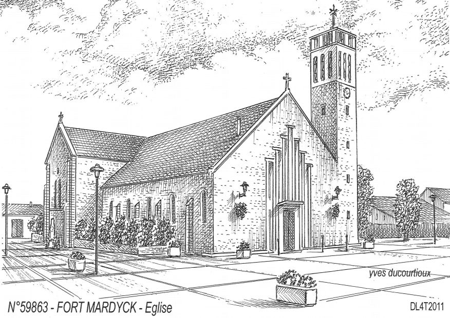 N 59863 - FORT MARDYCK - église
